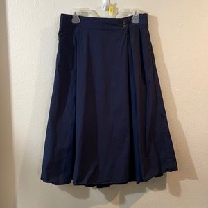 Banana Republic (L) Navy Midi Skirt